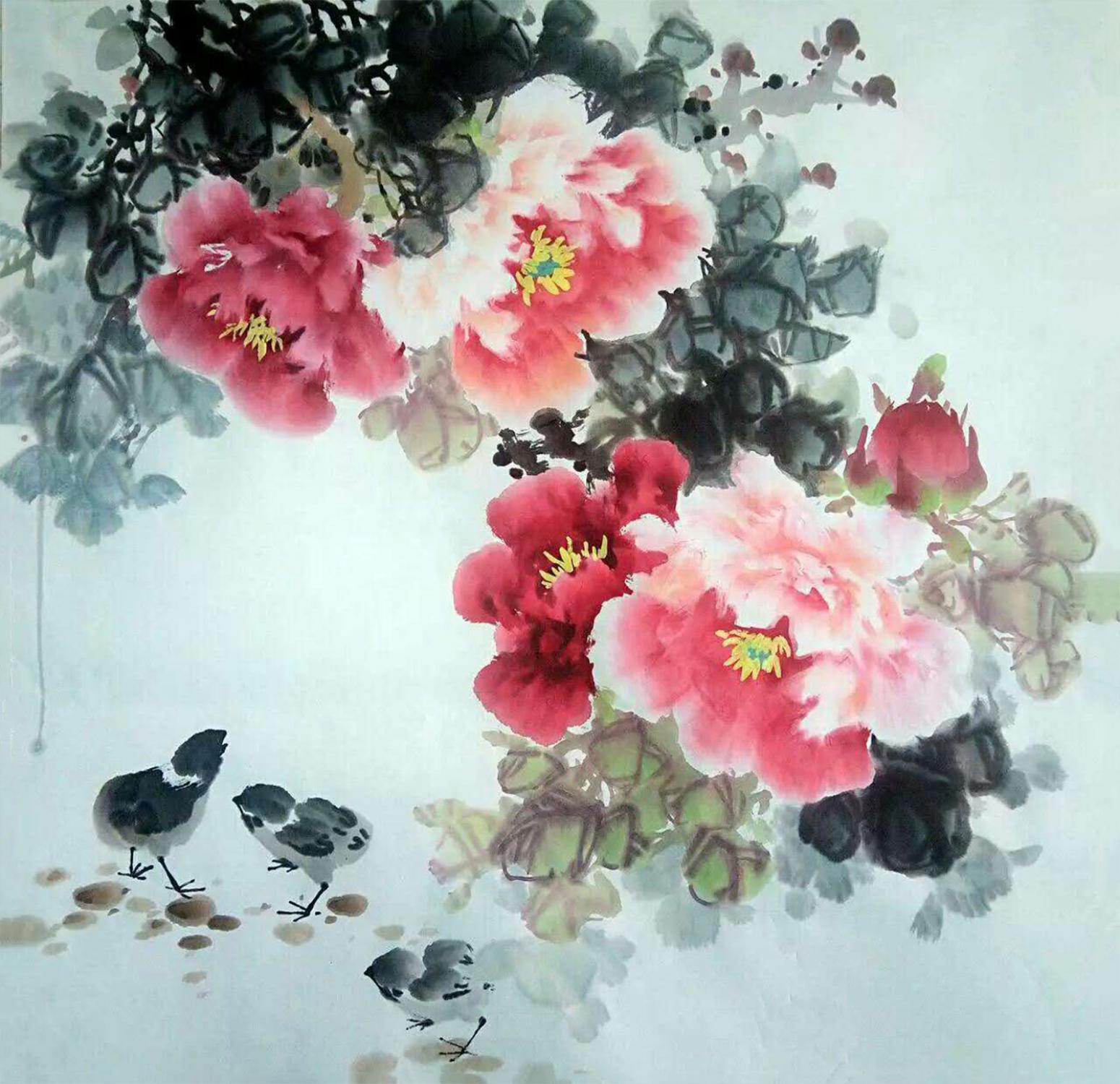 罗欣科国画作品《【牡丹】作者罗欣科》【图0】