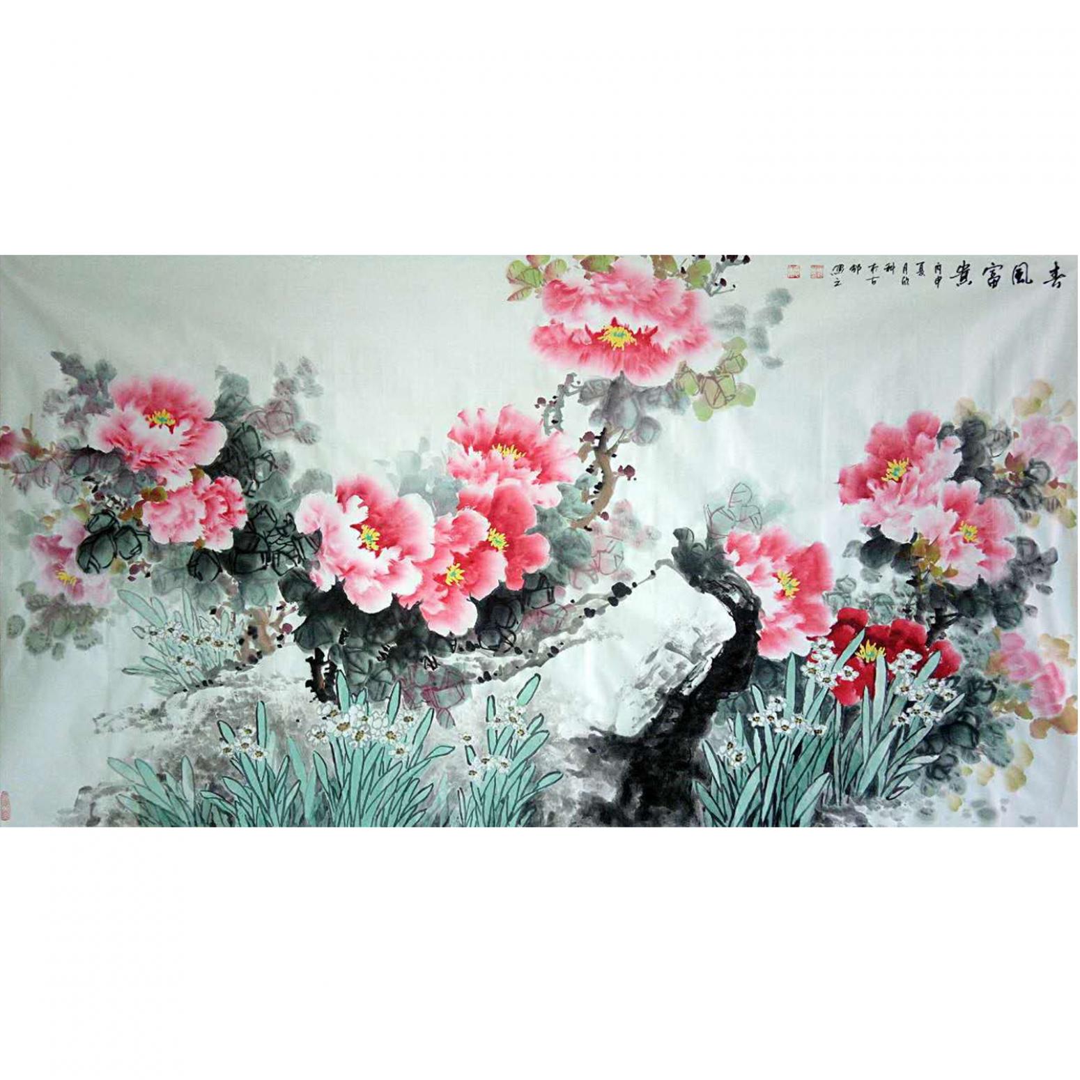 罗欣科国画作品《【富贵图】作者罗欣科》