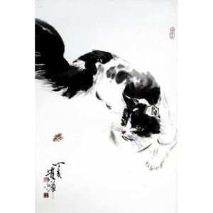 王贵烨国画作品《【憨态可掬】作者王贵烨》价格30000.00元