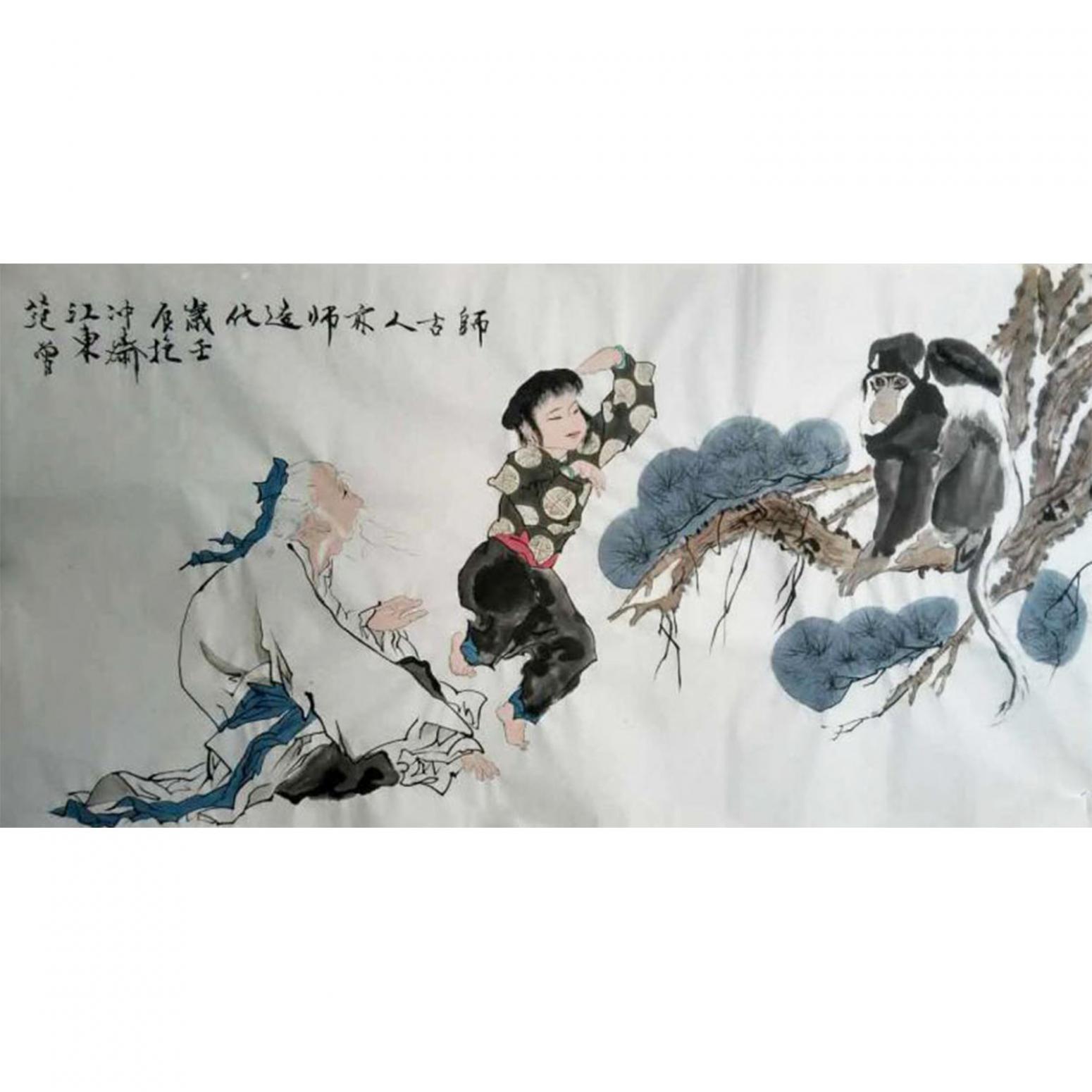 史永强国画作品《【人物】作者史永强》