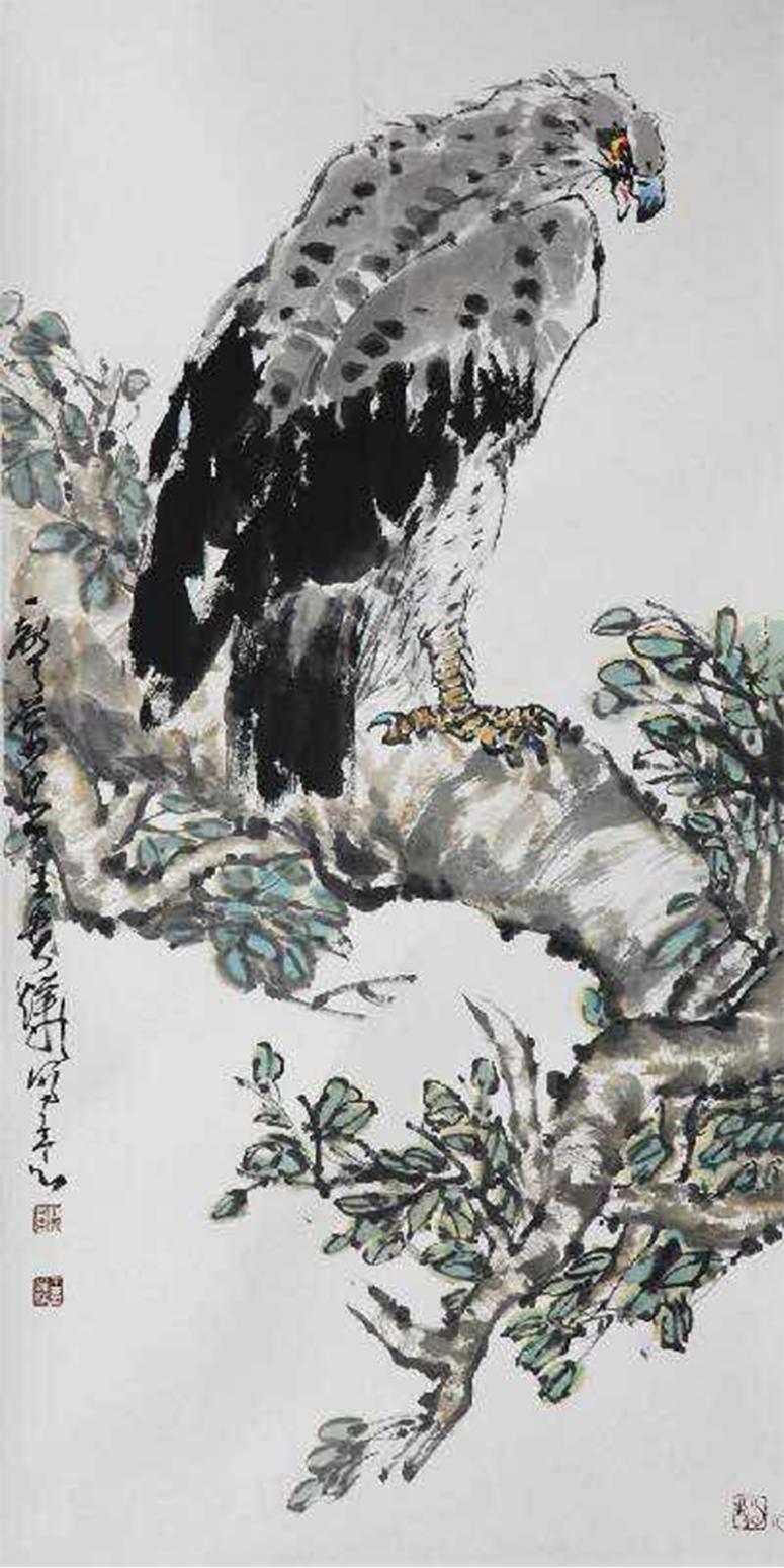 王贵烨国画作品《【雄风】作者王贵烨》【图0】