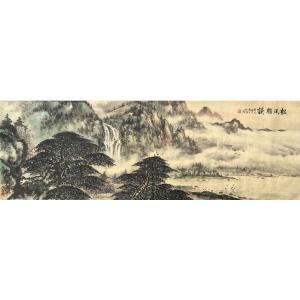 艺术品图片：艺术家谭松涛国画作品名称《【松风鹤韵】作者谭松涛》价格25000.00 元