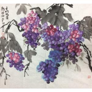 陈宗林国画作品《【生时酸苦熟时甜】作者陈宗林》价格1920.00元