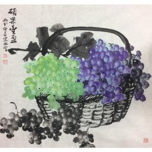 陈宗林国画作品《【硕果丰盈】作者陈宗林》价格1920.00元