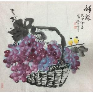 艺术品图片：艺术家陈宗林国画作品名称《【醉秋】作者陈宗林》价格1680.00 元