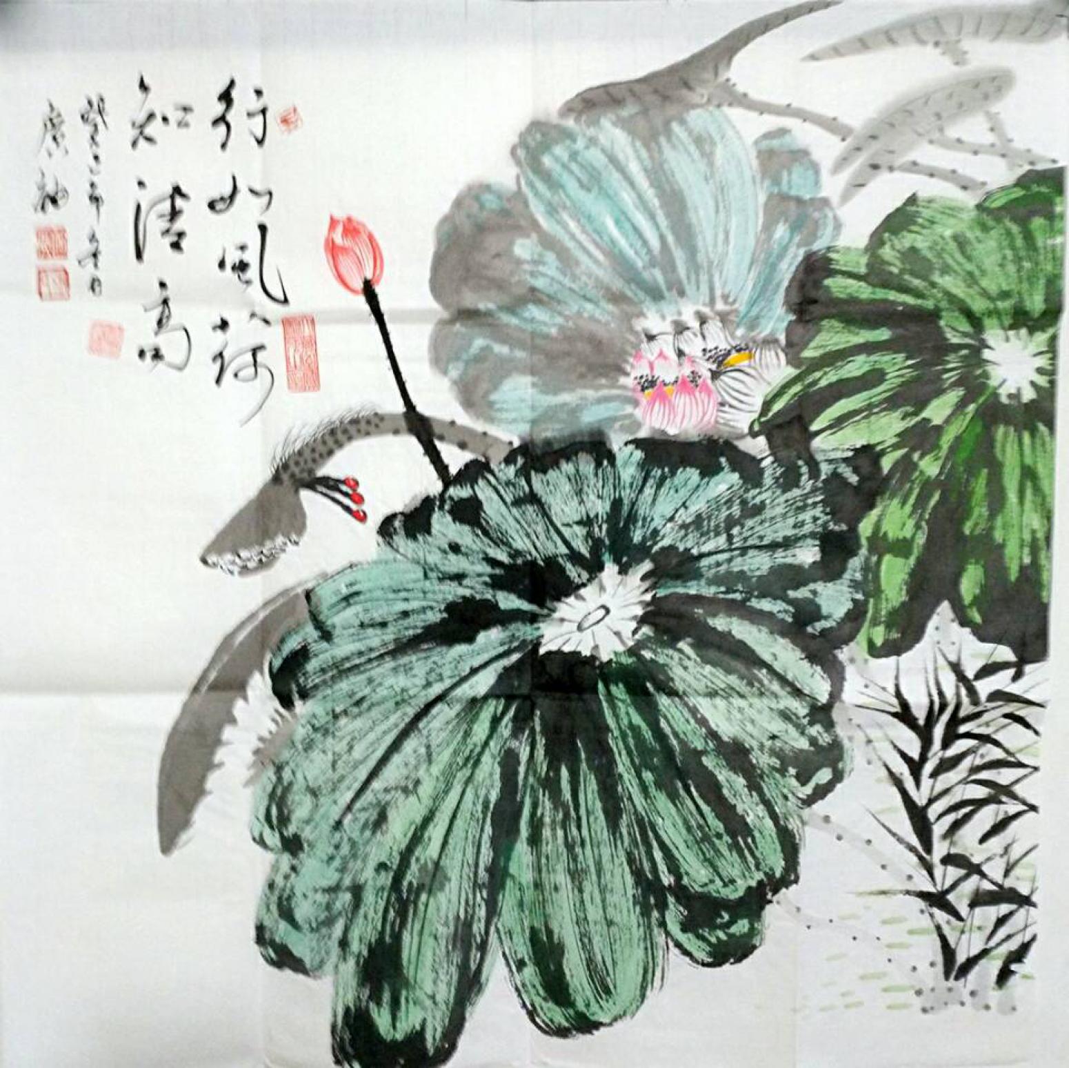 张广袖国画作品《【莲】作者张广袖》【图0】