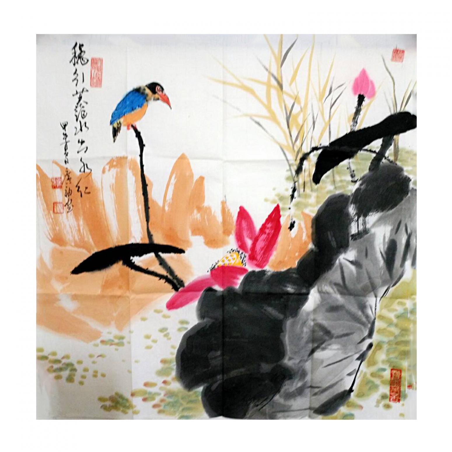 张广袖国画作品《【莲】作者张广袖》