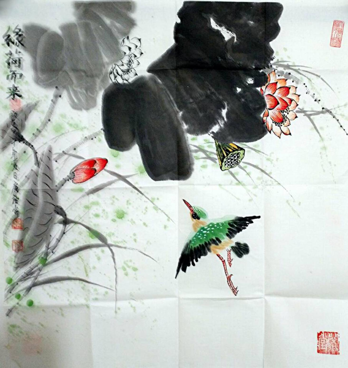 张广袖国画作品《【莲】作者张广袖》【图0】