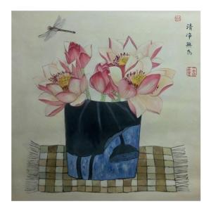 韦振华国画作品《【清静无为】作者韦振华》价格300.00元