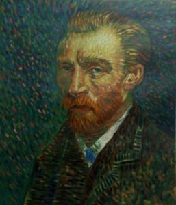 艺术品图片：艺术家韦振华油画作品名称《【梵高自画像】作者韦振华 临摹》价格528.00 元