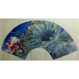 韦振华国画作品《【扇面】作者韦振华 临摹》价格528.00元