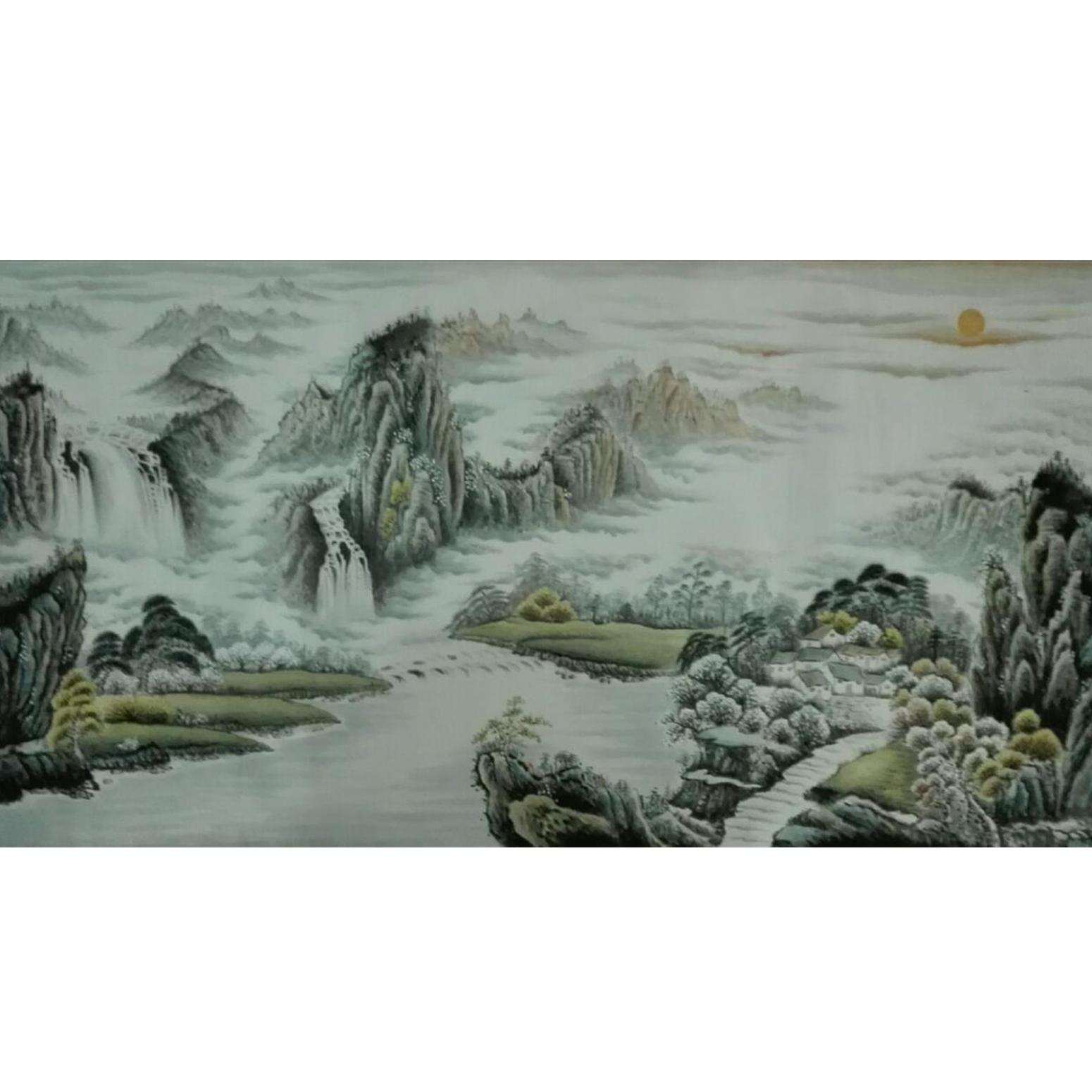 王幸裕国画作品《【山水5】作者王幸裕》