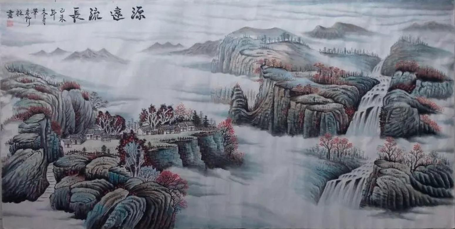 王幸裕国画作品《【山水11】作者王幸裕》【图0】