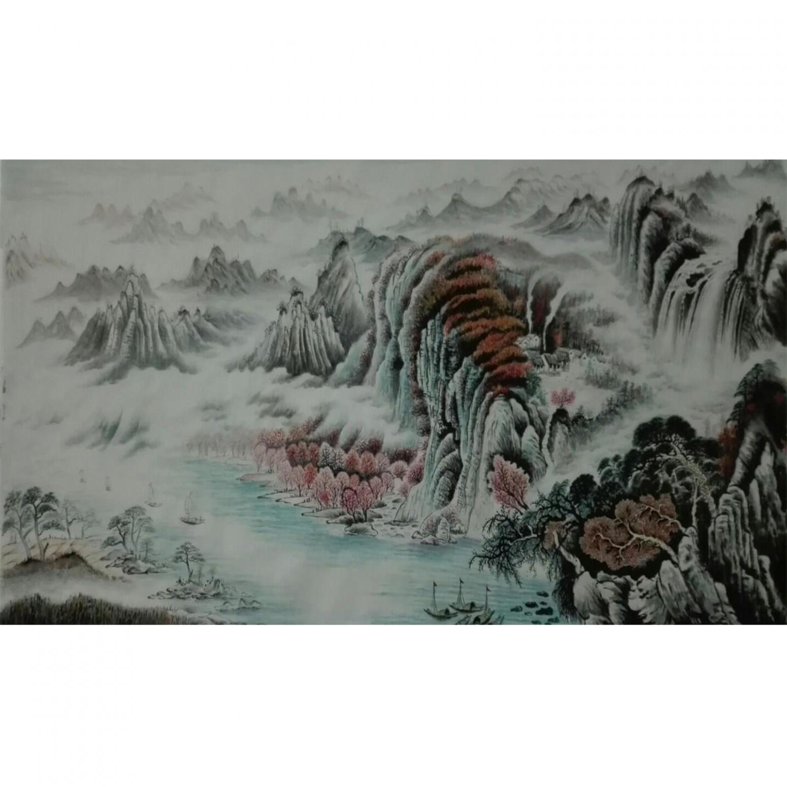 王幸裕国画作品《【山水13】作者王幸裕》