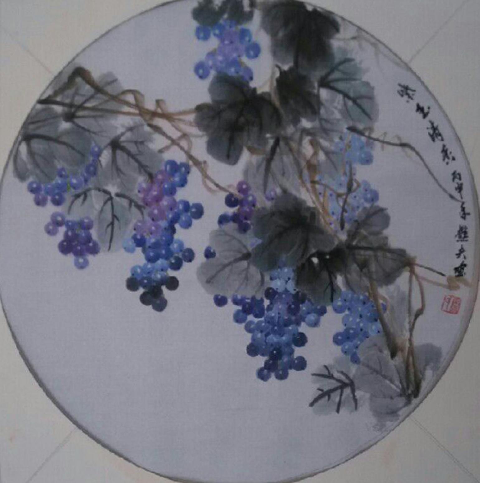 杨德洪国画作品《【紫玉】作者杨德洪》【图0】