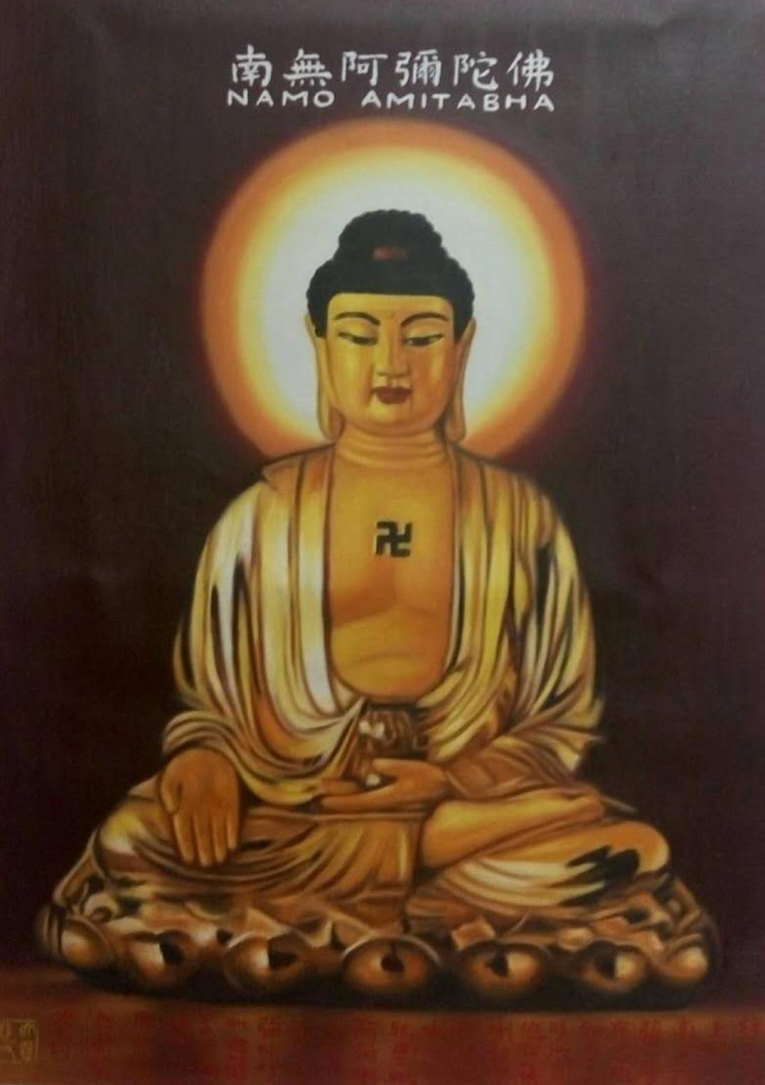 韦振华油画作品《【佛】作者韦振华 临摹》【图0】