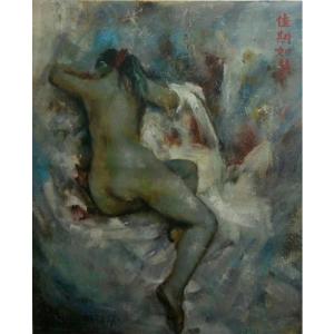 韦振华油画作品《【佳期如梦】作者韦振华》价格1008.00元