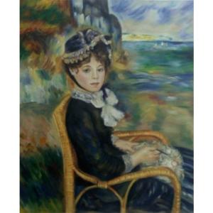 韦振华油画作品《【海边少女】作者韦振华 临摹》价格1200.00元