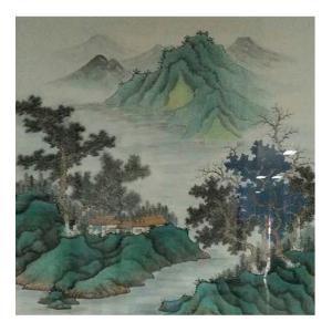 艺术品图片：艺术家艾国国画作品名称《【山水1】作者艾国》价格456.00 元