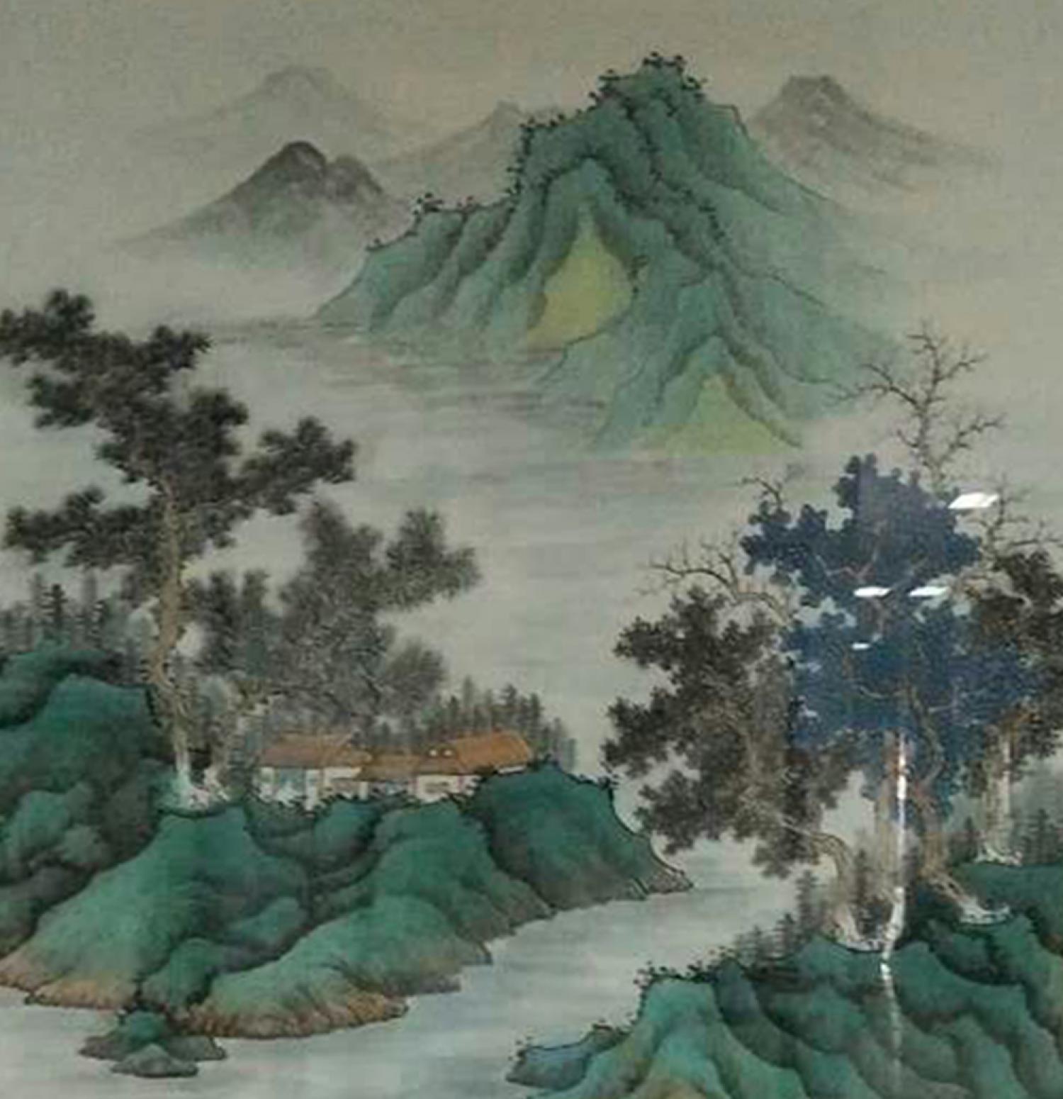 艾国国画作品《【山水1】作者艾国》【图0】