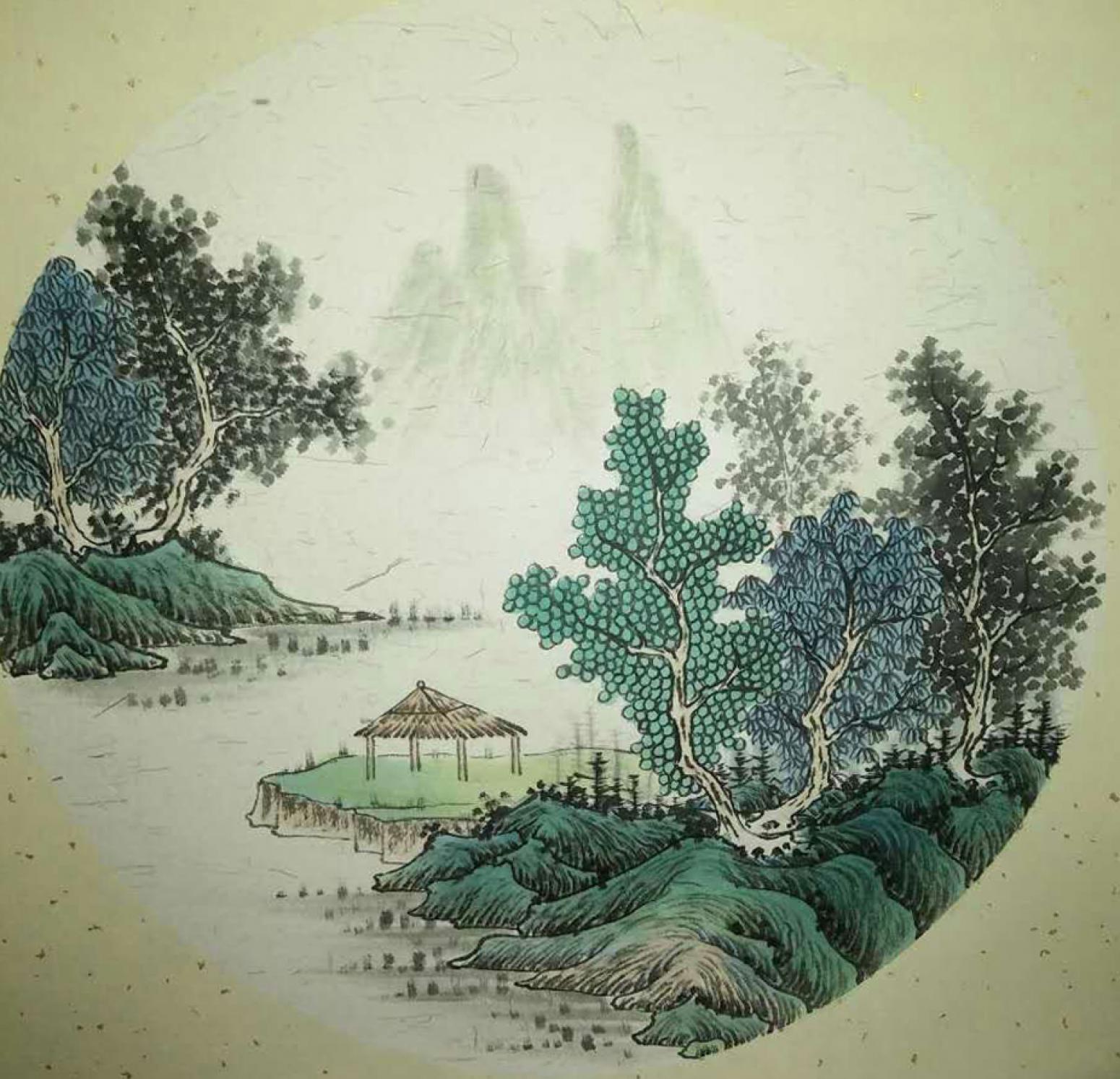 艾国国画作品《【山水4】作者艾国》【图0】