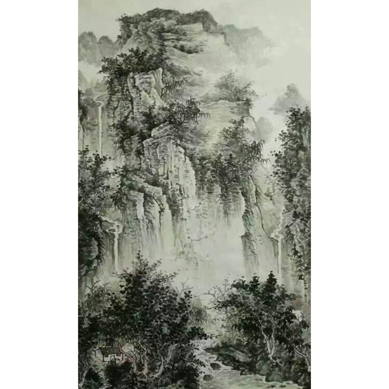 艾国国画作品《【山水8】作者艾国》