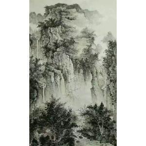 艺术品图片：艺术家艾国国画作品名称《【山水8】作者艾国》价格456.00 元