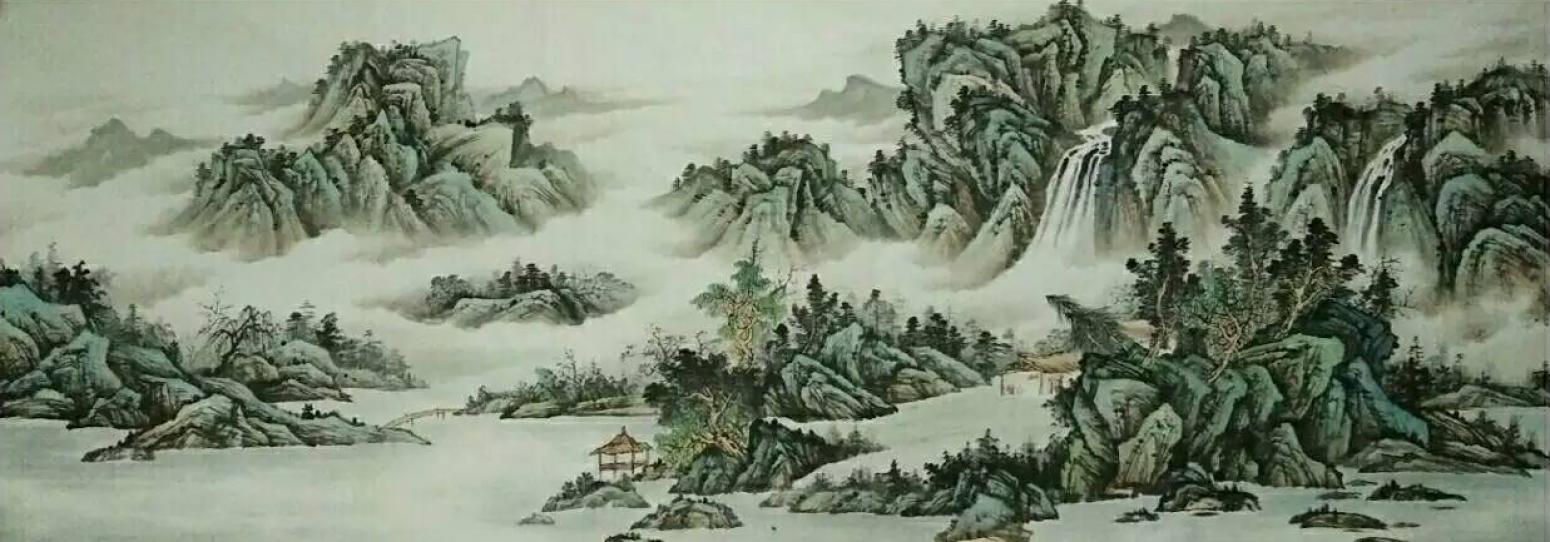 艾国国画作品《【山水11】作者艾国》【图0】