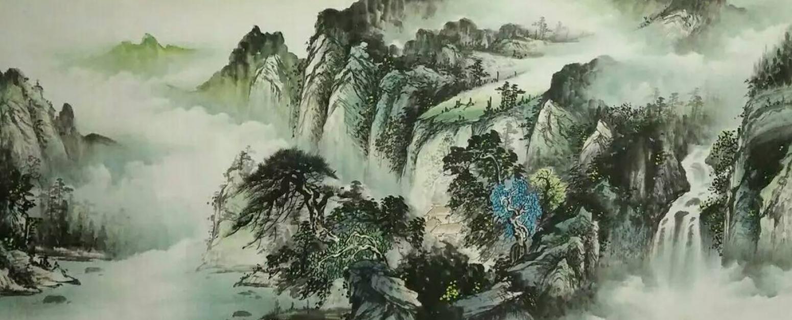 艾国国画作品《【山水13】作者艾国》【图0】