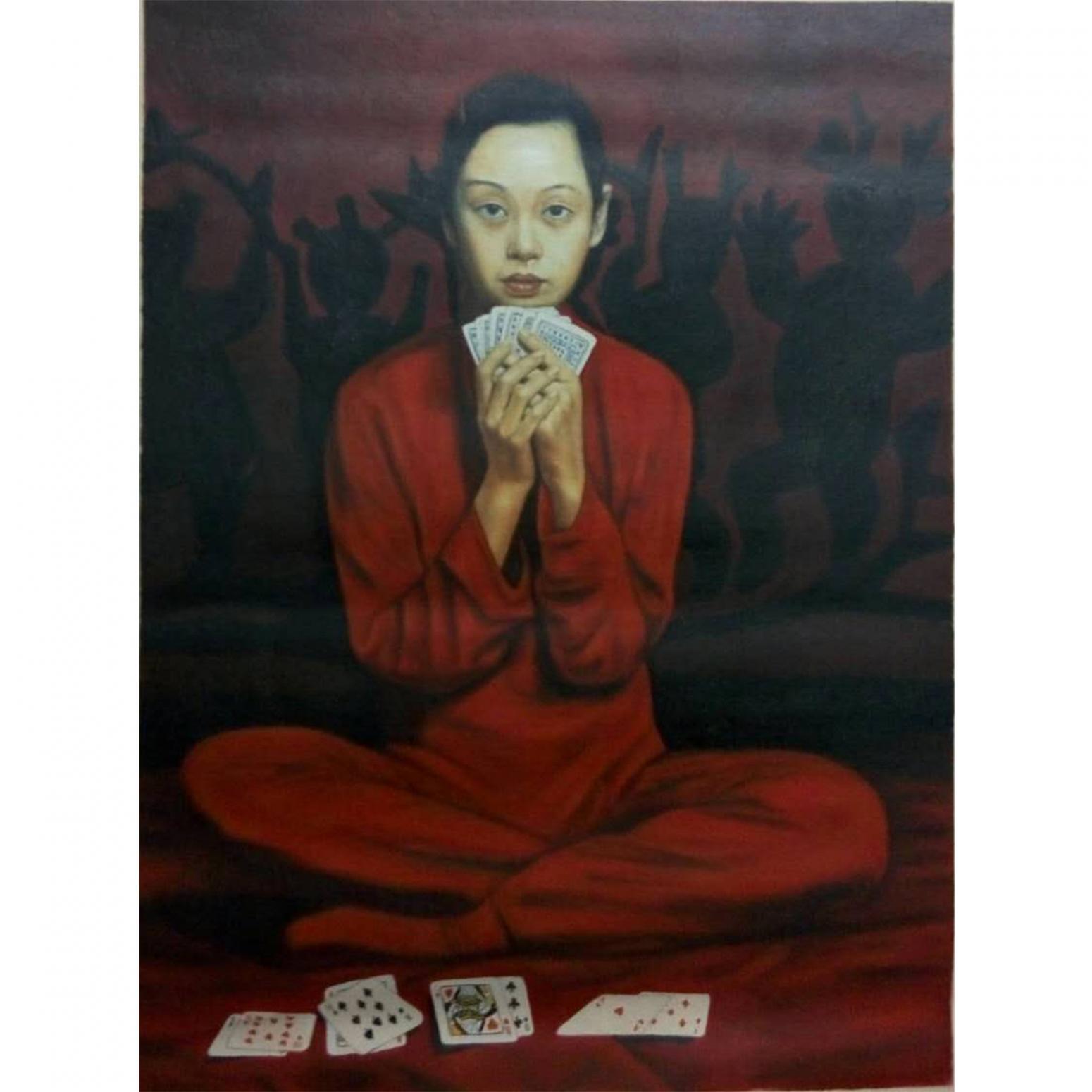 韦振华油画作品《【吉日】作者韦振华 临摹》