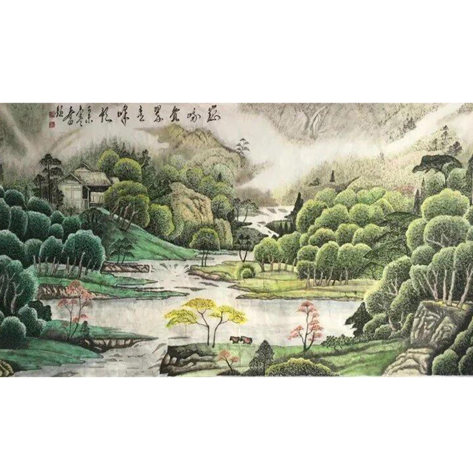 吴春田国画作品《【山水9】作者吴春田》