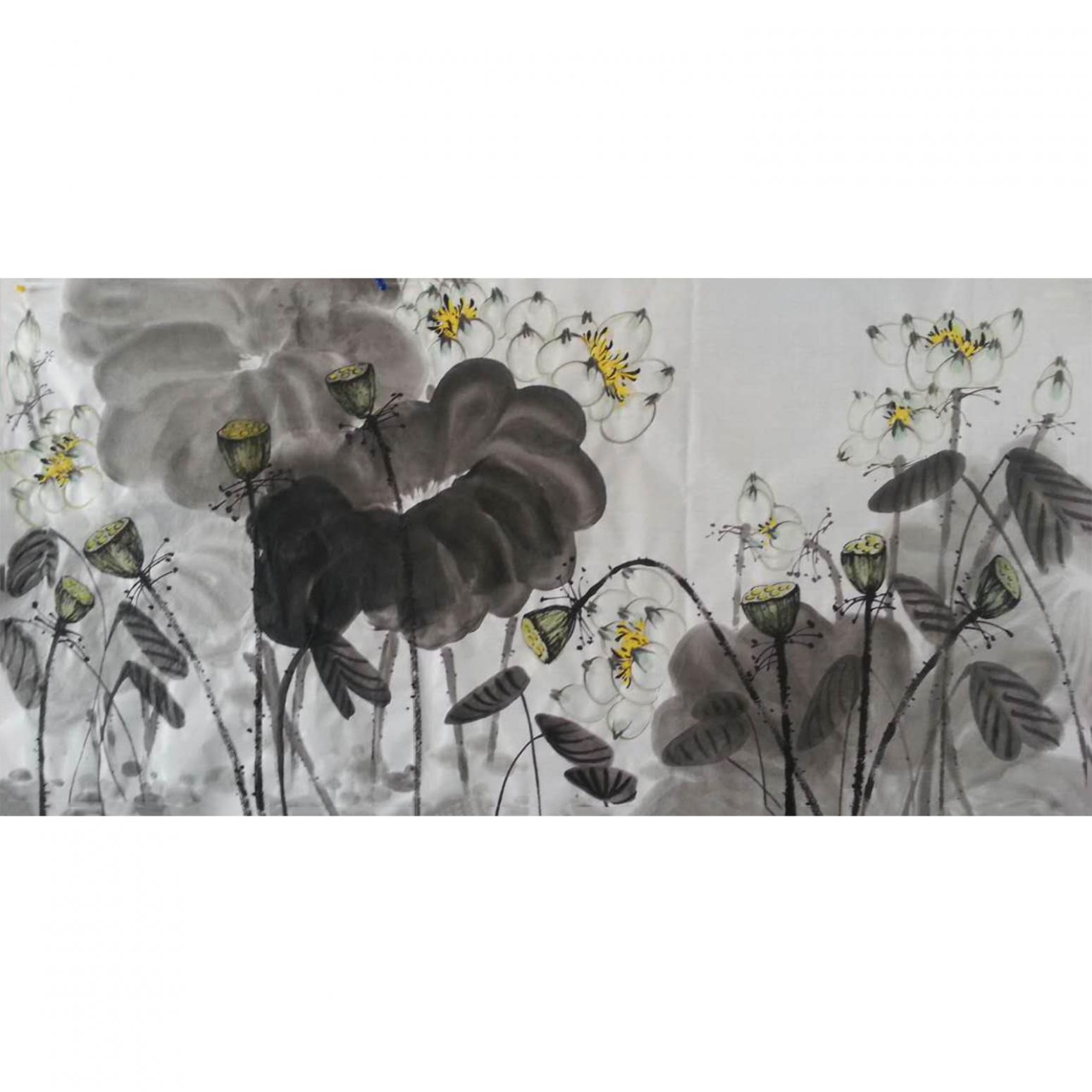 周居安国画作品《【莲子】作者周居安》