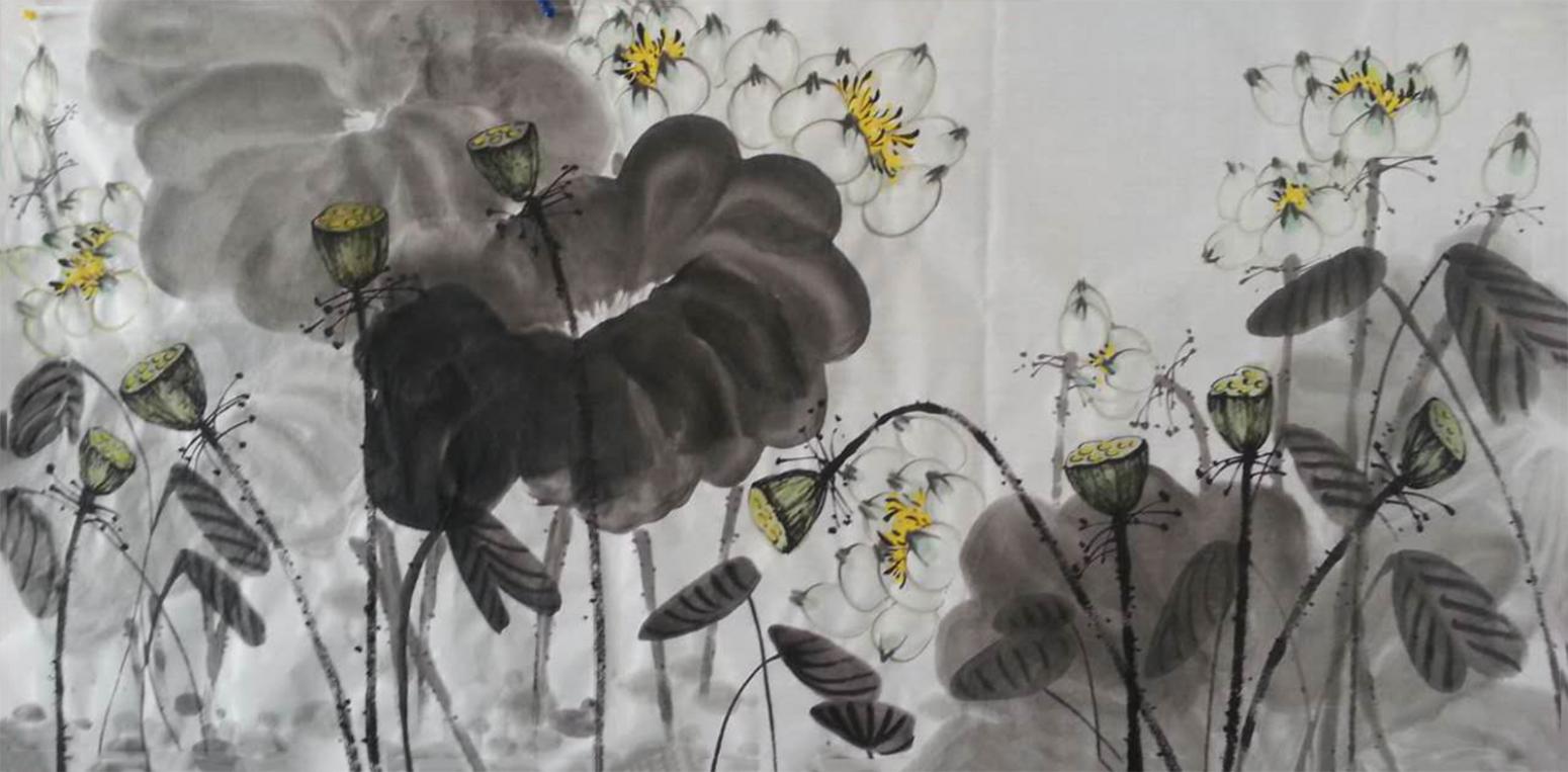 周居安国画作品《【莲子】作者周居安》【图0】