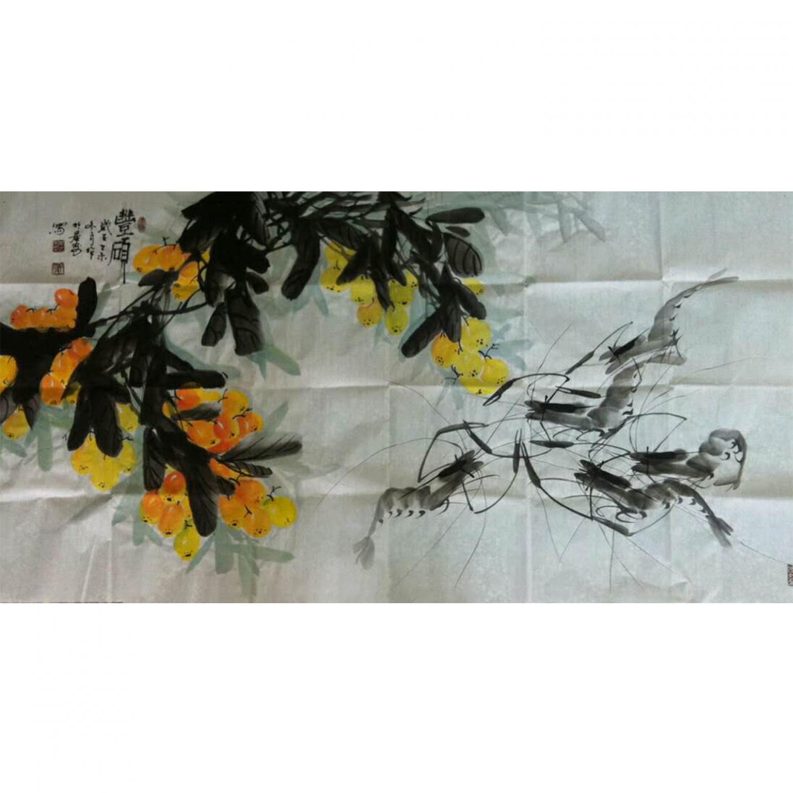 周居安国画作品《【丰硕年】作者周居安》