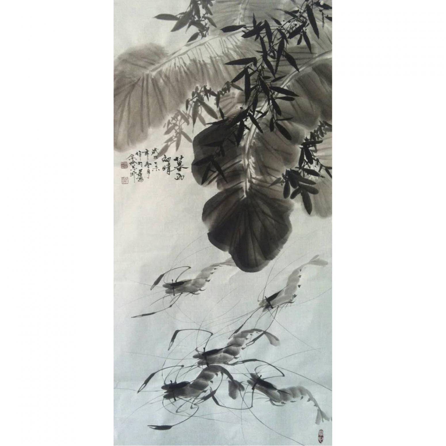 周居安国画作品《【芭蕉情】作者周居安》