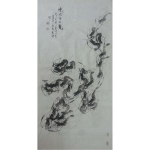 艺术品图片：艺术家周居安国画作品名称《【啸龙出海】作者周居安》价格2880.00 元