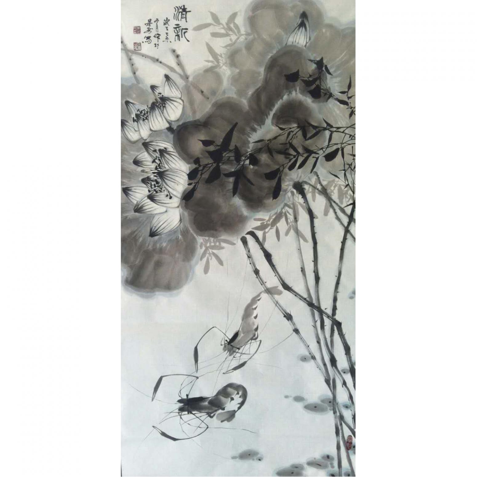 周居安国画作品《【清新】作者周居安》