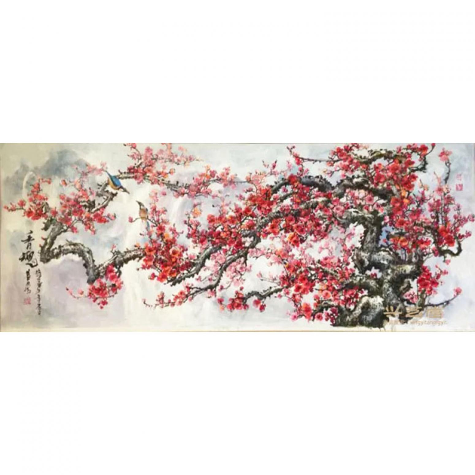 温喜周国画作品《【花鸟】作者温喜周》