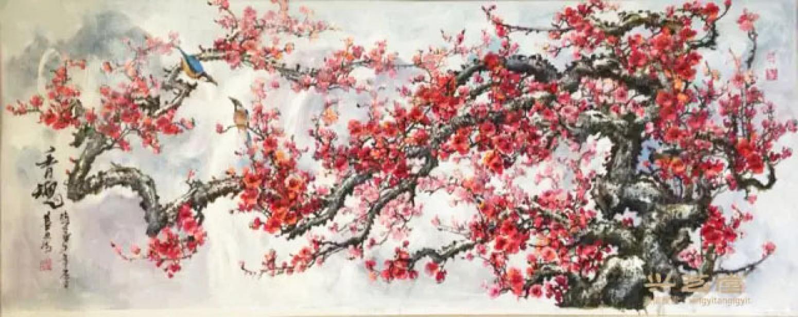 温喜周国画作品《【花鸟】作者温喜周》【图0】