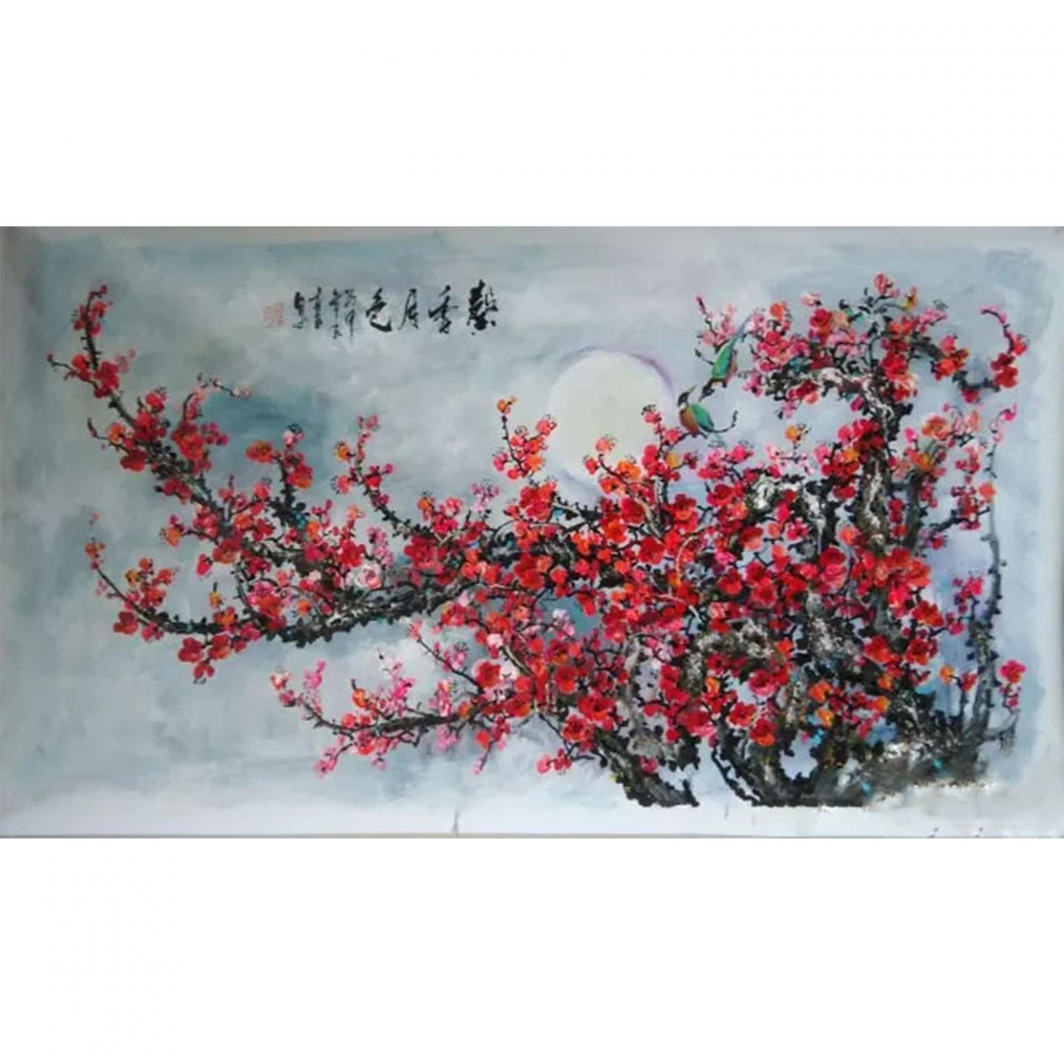 温喜周国画作品《【花鸟】作者温喜周》