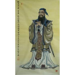 于波国画作品《【孔子】作者于波》价格4800.00元