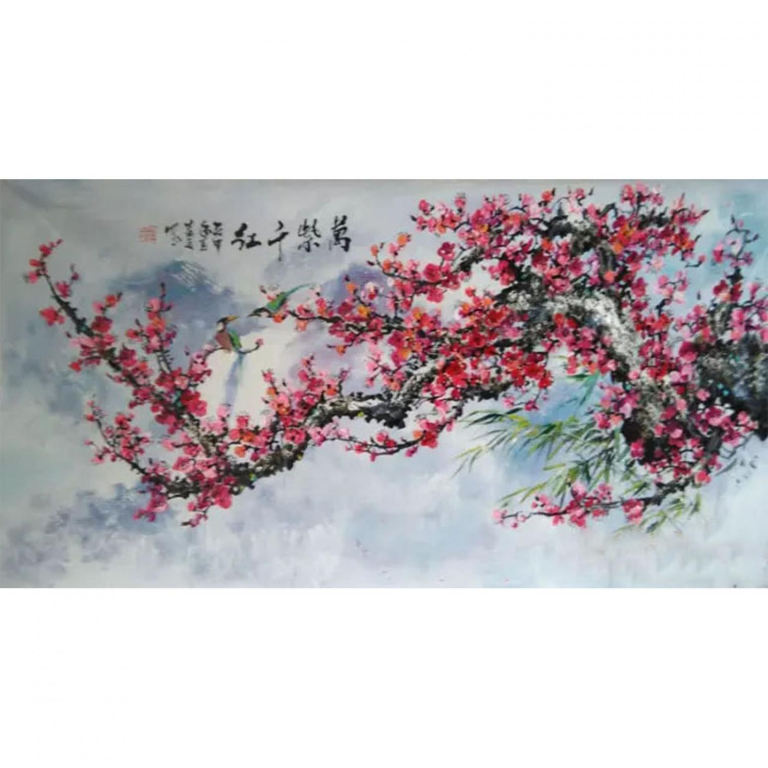 温喜周国画作品《【花鸟】作者温喜周》