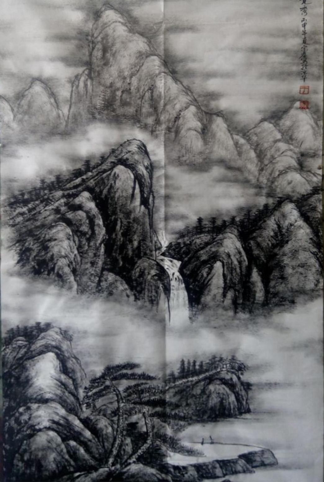 于宗孝国画作品《【山水3】作者于宗孝》【图0】