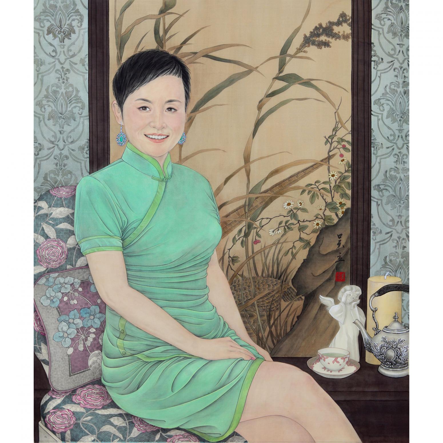 吴立国画作品《【人物1】作者吴立》