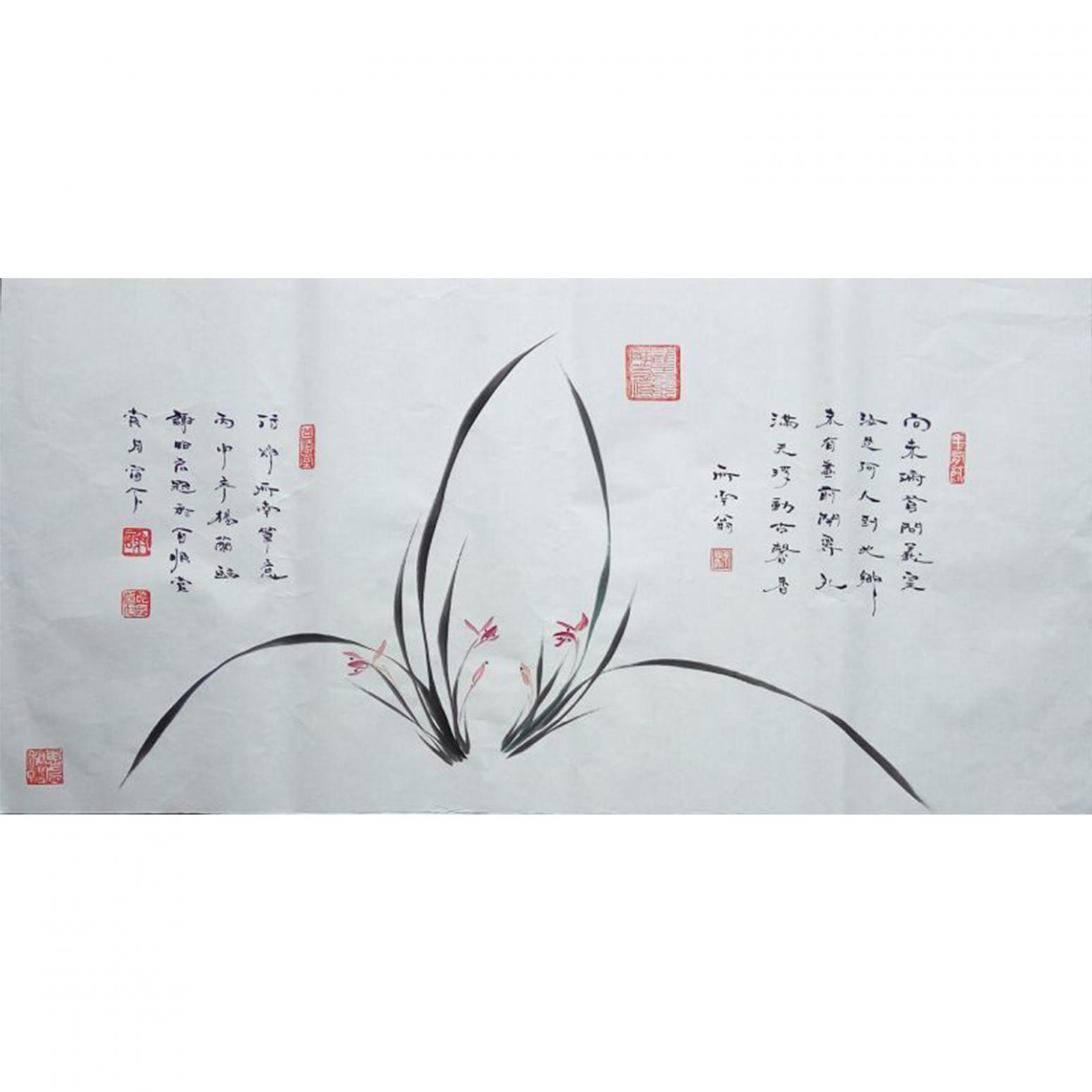 谢昭宏国画作品《【购买谢昭宏一帆风顺可赠兰花图】作者谢昭宏》