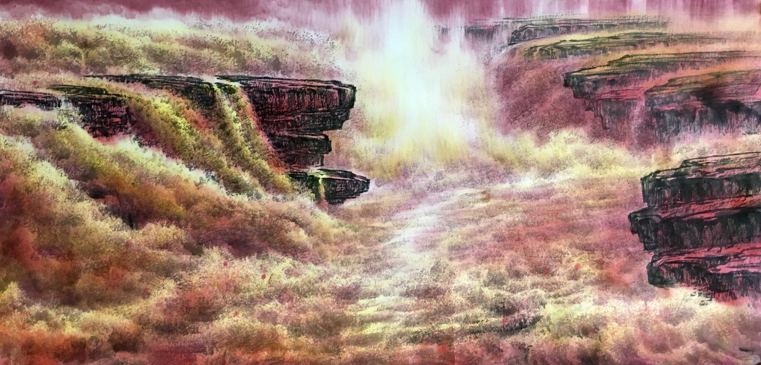 袁峰油画作品《【黄河6】作者袁峰》【图0】