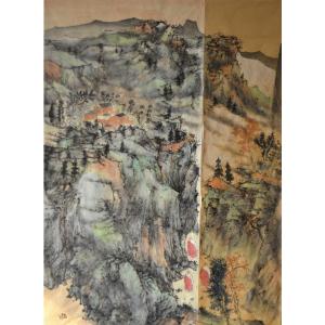 艺术品图片：艺术家陈乐国画作品名称《【家山旧梦】作者陈乐》价格12000.00 元