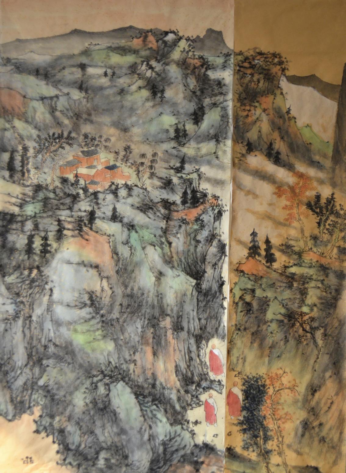 陈乐国画作品《【家山旧梦】作者陈乐》【图0】