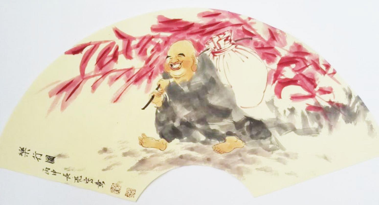 刘长亮国画作品《【扇面】作者刘长亮》【图0】