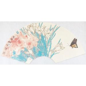 艺术品图片：艺术家刘长亮国画作品名称《【扇面】作者刘长亮》价格2400.00 元